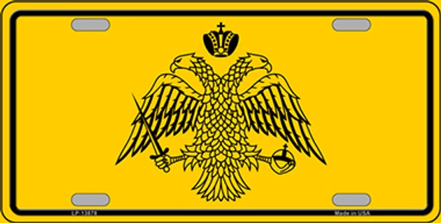 Byzantine Empire Flag License Plate Metal Sign Plaque Art Car Truck Wall Home