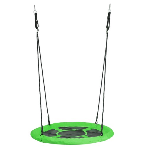 40'' Saucer Tree Swing Set Round Web Net Adjustable for Children Playground - 第 9/13 張圖片