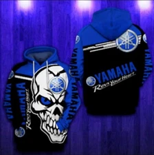 Yamaha Hoodie 3D "Teem Racing" All Over Printed For Gift Hot Trend Blue Hot Sale