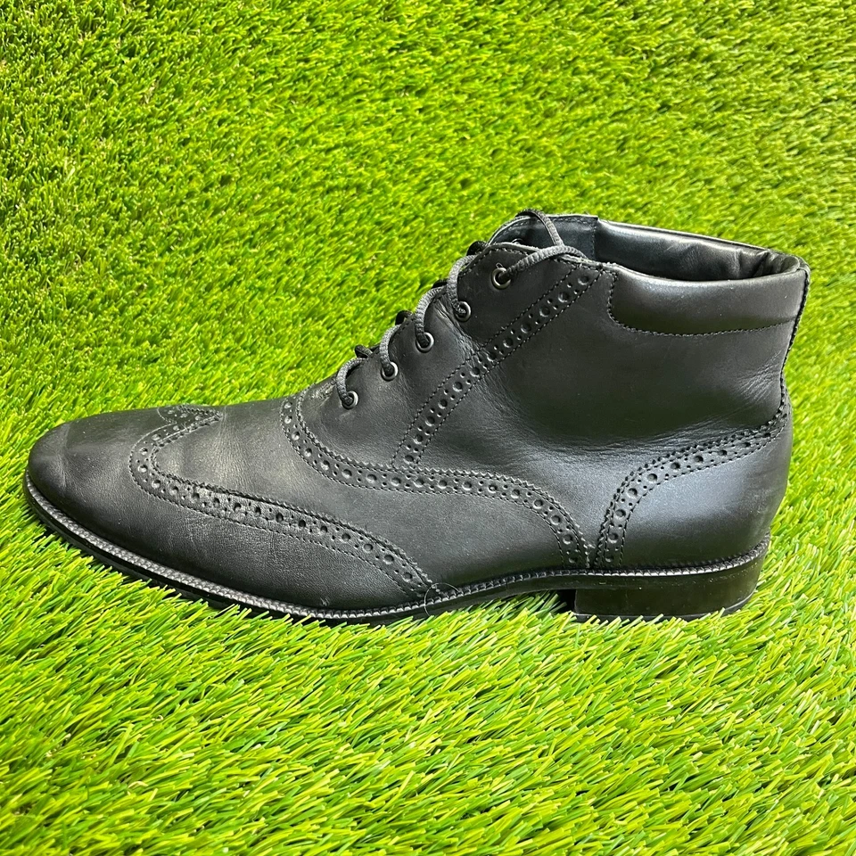 Cole Haan Williams Wingtip Mens Size 11.5 Black Classic Ankle Chukka Boots - Image 3 of 4