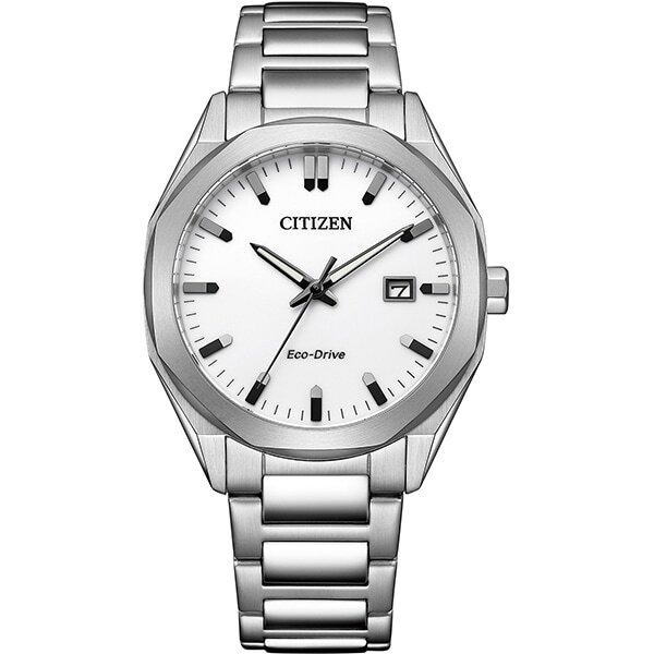 Citizen Octangle Eco-Drive White Dial Unisex Watch BM7620-83A jp
