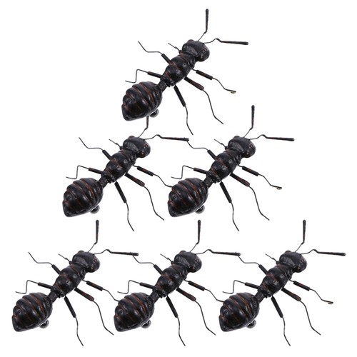 6 Pcs Ant Statue Child Simulation Ants Model Miniature Figurines - Picture 3 of 12