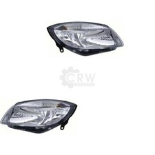Scheinwerfer Set für Skoda Fabia II 2 Typ 5J Bj. 07-10 3 4 5-Türig H4 9DW