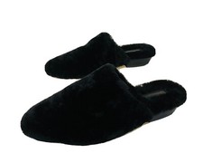 Vince Slip-on Mule Slippers Real Lamb Fur. New 39