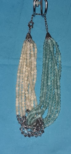 Vintage Green & Yellow Aventurine Quartz Chocker Necklace - Picture 8 of 12