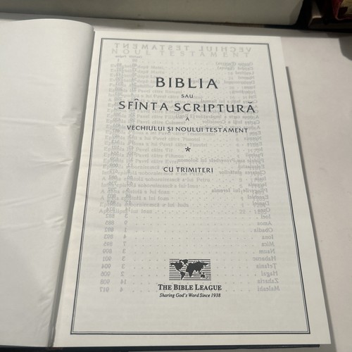 Romanian LARGE PRINT Bible, Biblia sau Sfinta Scriptura, Black Hardcover - Picture 5 of 12