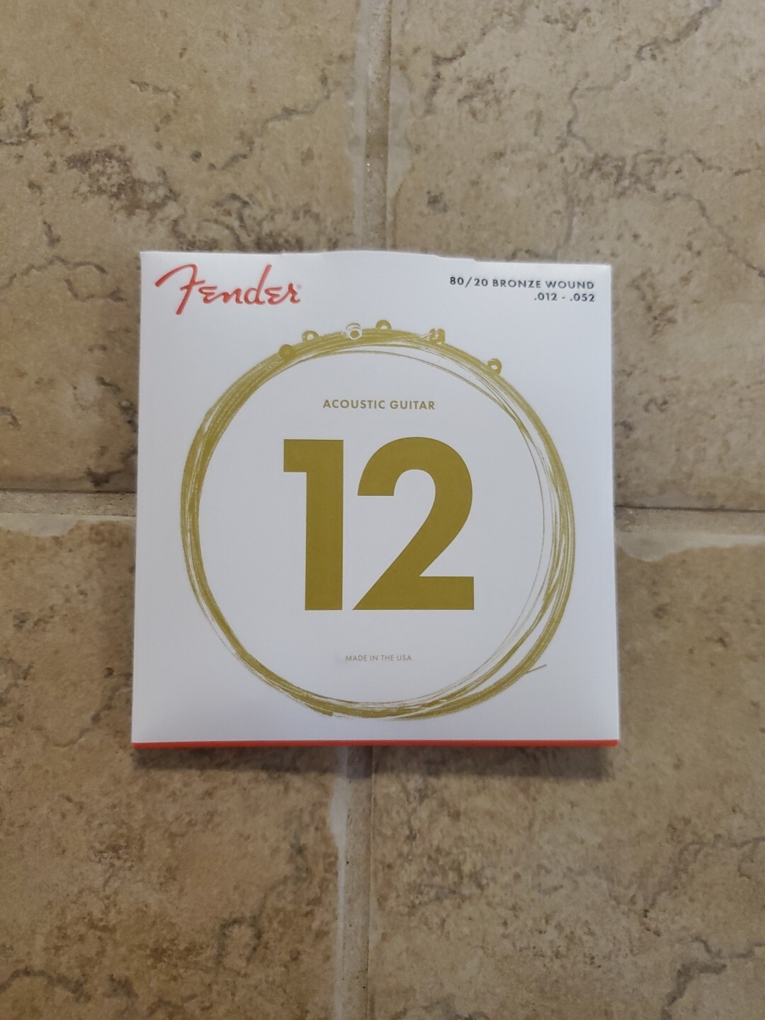 Fender 70L 80/20 Bronze Acoustic Guitar Strings Light Gauge 12-52