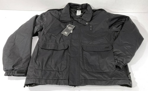 X-LARGE HELLY HANSEN METRO WORK WEAR JACKET INSULATED WATERPROOF DUTY COAT BLACK - Picture 7 of 11