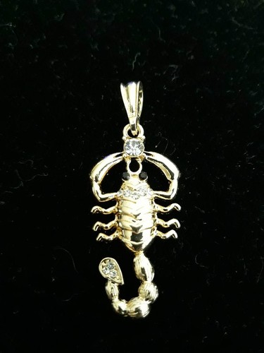 Dije Escorpión enchapado en oro 18K, 3 colores o 2 colores, TÚ ELIGES, VER DESCRIPCIÓN - Imagen 2 de 3