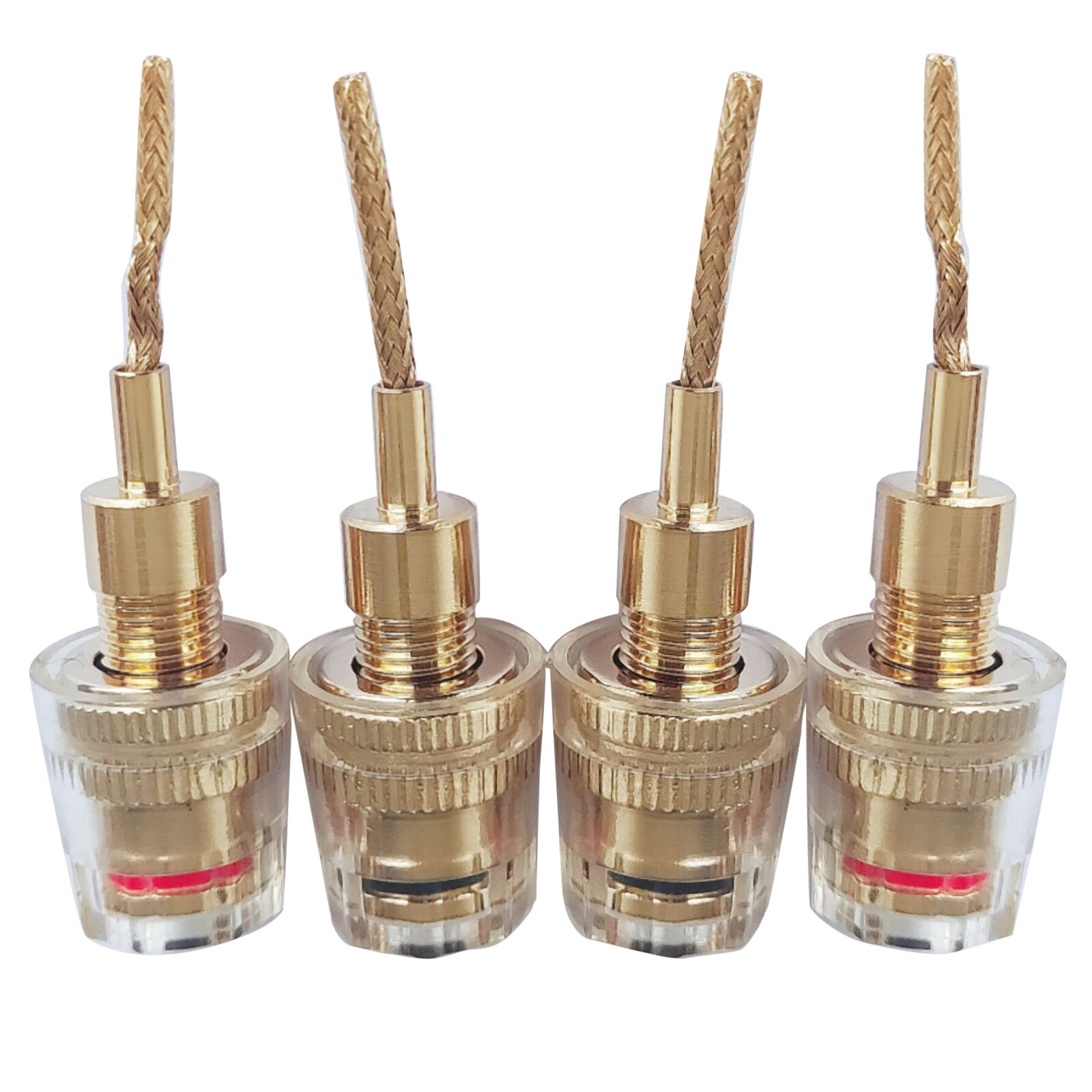 4mm HIFI Replacement Cable with Banana Adapter Plug Pin Interface 2mm Connector