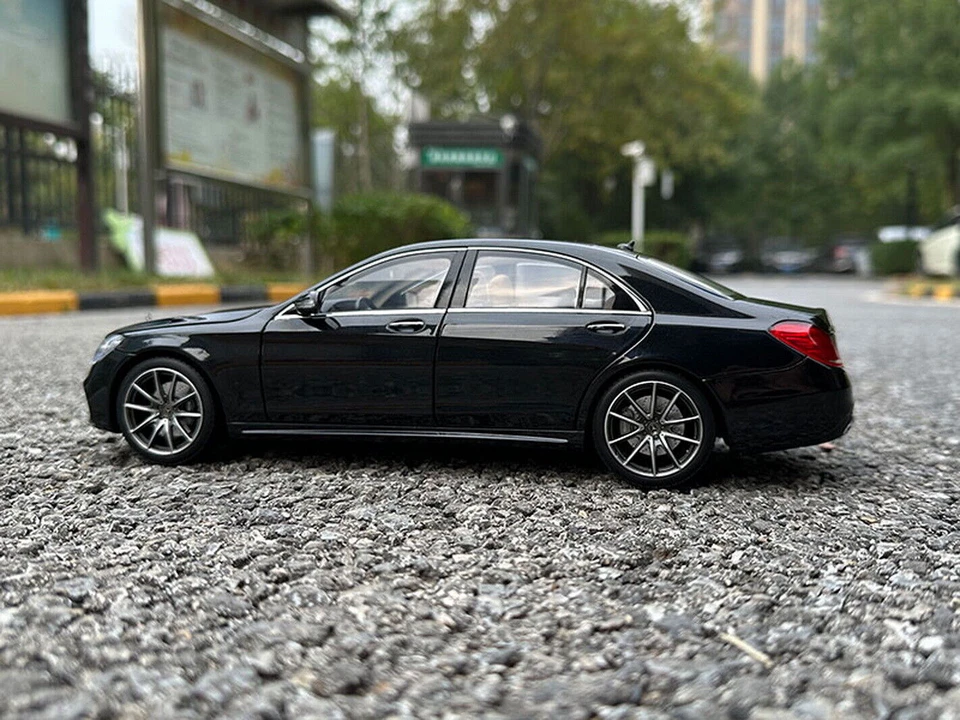 NOREV Escala 1/18 Mercedes-Benz S450L W222 Negro Diecast Coche Modelo Juguete Regalo Foto 3 de 4