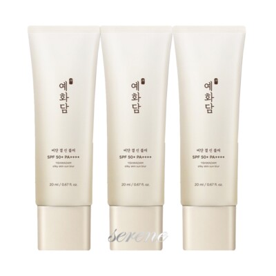 The Face Shop YEHWADAM Silky Skin Sun Blur 20ml (0.67oz) x 3EA (SPF50+ PA++++)