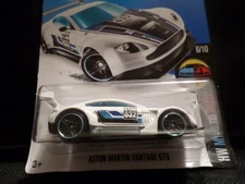 HW HOT WHEELS 2016 HW MILD TO WILD #6/10 ASTON MARTIN GT3 HOTWHEELS WHITE VHTF