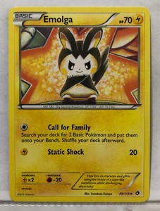 [P024] 2013 Pokemon TCG BW Legendary Treasures Emolga #49/113 NM or Better