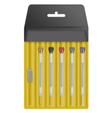 5 Piece Precision Mini Small Screwdriver Set - Extra Tips - Watchmaking