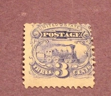 US Stamp Scott# 114 Locomotive 1869  MH  C178