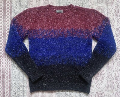Women's Long Sleeve Sparkly Jumper Size Small UK