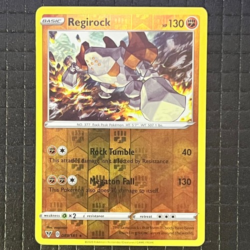 Regirock 89/185 Vivid Voltage Pokemon Reverse Holo Rare Card eBay