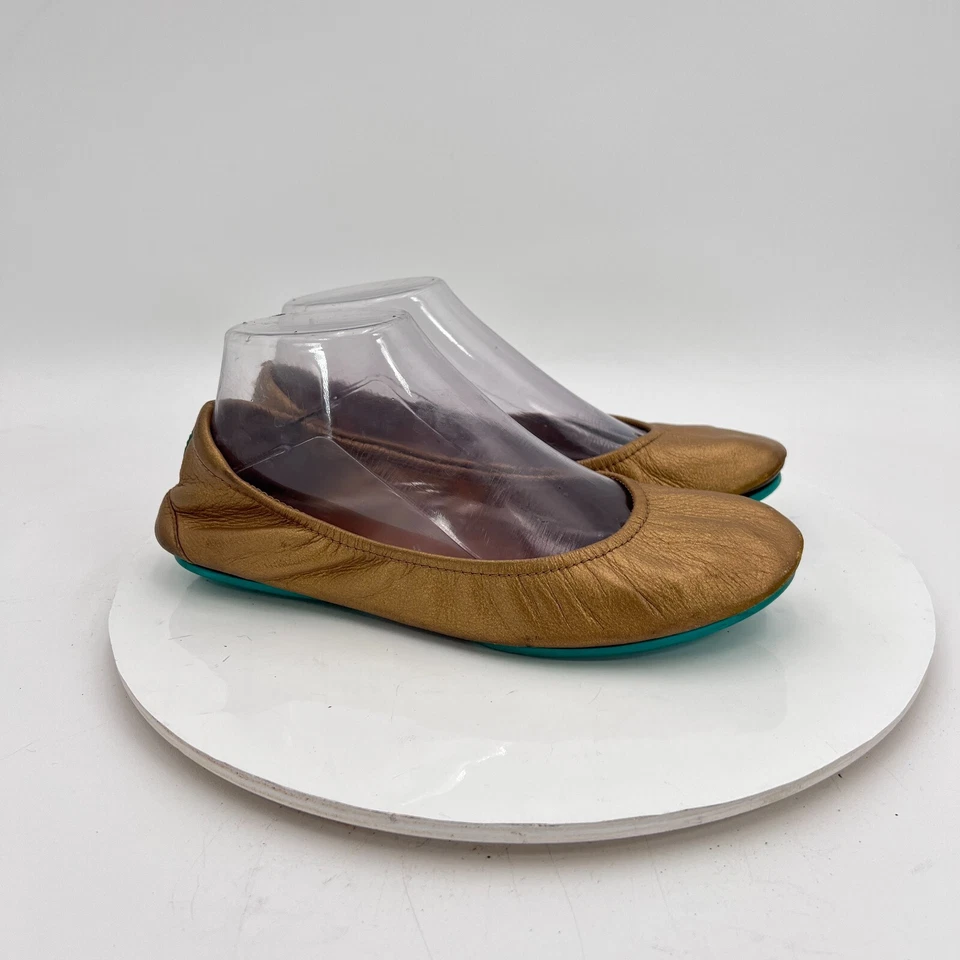 Zapatos planos de ballet Tieks By Gavrieli para mujer talla 8 marrón verde azulado sin cordones Foto 4 de 4