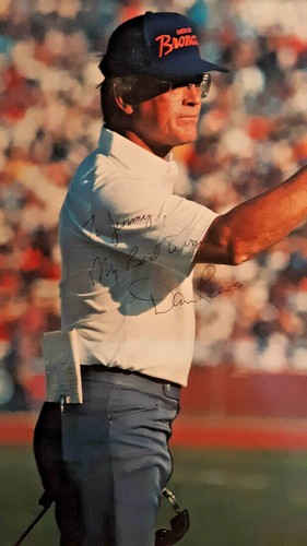 DAN REEVES Autographed Signed 9" x 11" Photo Denver Broncos Football - Picture 2 of 3