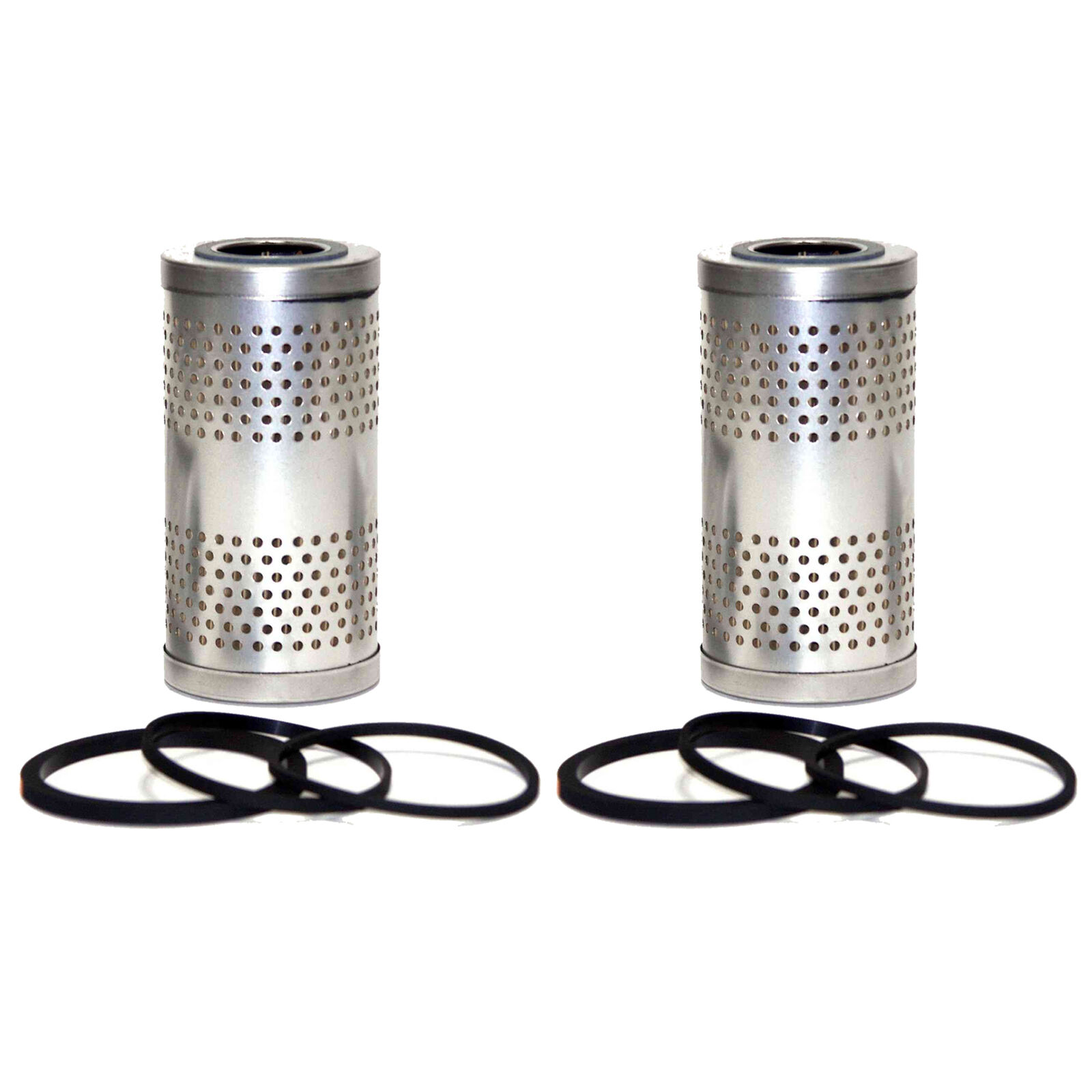 Wix Pair Set of 2 Engine Oil Filters (Cartridge Lube Metal Canister)