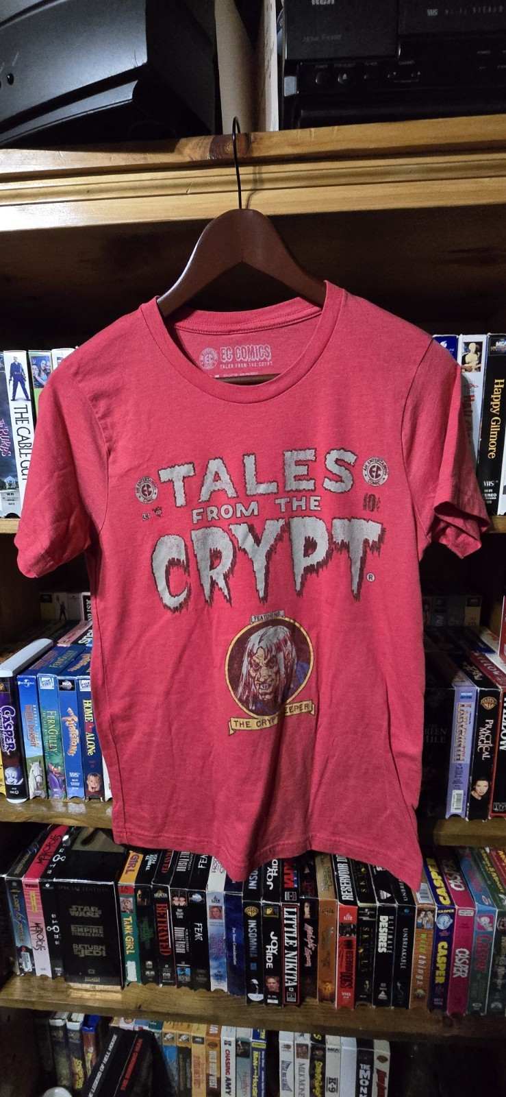 EC Comics Tales from the Crypt The Crypt Keeper Red Graphic Print T-Shirt Size S