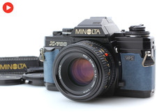 Near MINT MINOLTA X-700 Blue Film Camera MD 50mm f1.7 Lens Tested From JAPAN