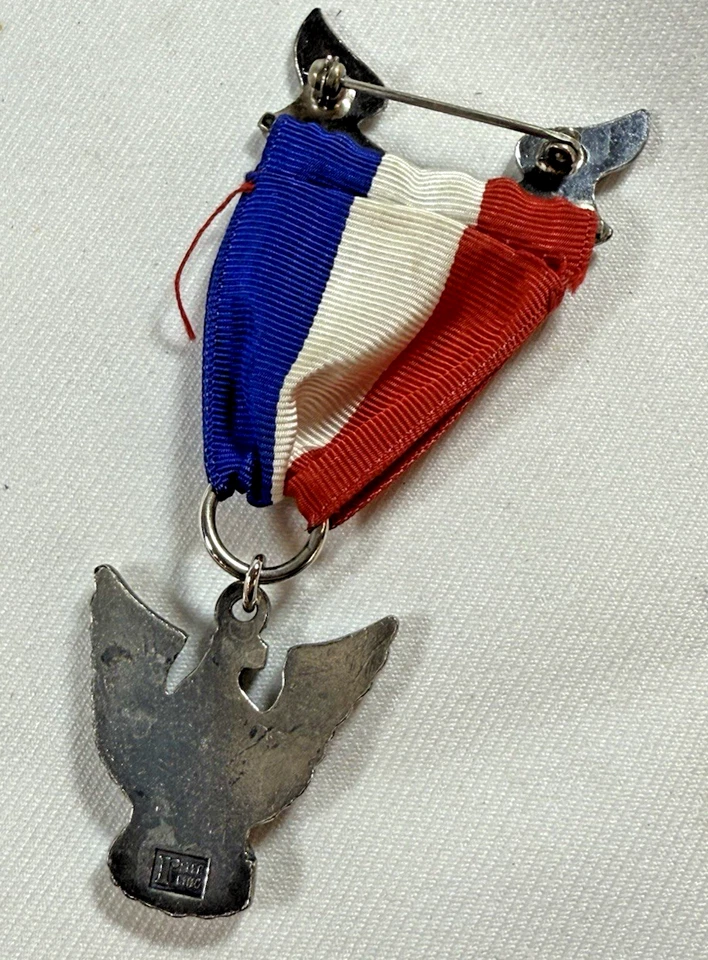 Medalla, prendedor y parche vintage de plata esterlina de los Boy Scouts BSA EAGLE SCOUT de los años 60 Foto 4 de 4