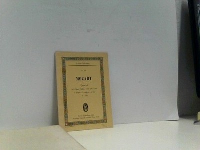 Quiartett für Violin, Viola und Cello  (KV 298) A Dur Mozart, Wolfgang Amadeus: