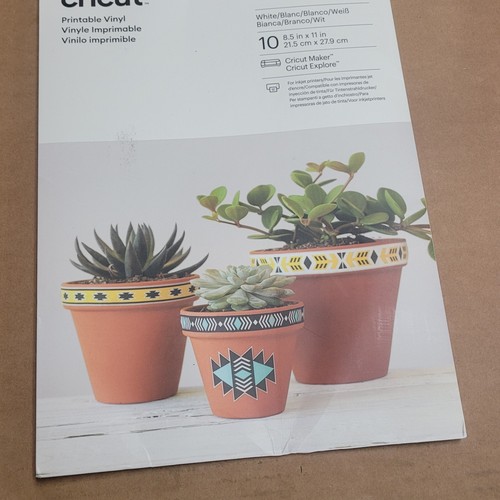 Cricut Printable Vinyl White 8.5” x 11” (10pk) NEW - Picture 3 of 7