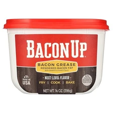 Bacon Up Bacon Grease Rendered Bacon Fat for Frying, Cooking, Baking, 14 ounces
