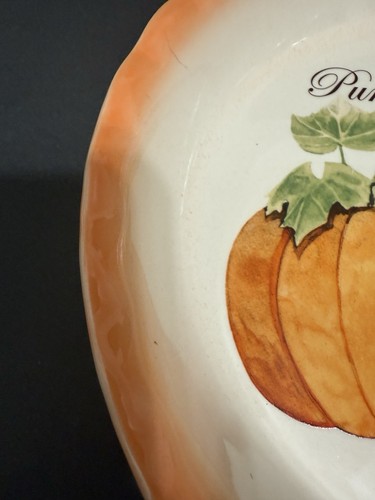 Plato profundo de cerámica plato de pastel de calabaza y receta Aqua Caliente Resort Spa 10"x2" - Imagen 6 de 11