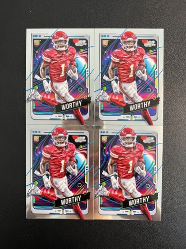 2024 Topps Chrome Cosmic Football Xavier Worthy Rc Rookie Base Lot4 BRBY