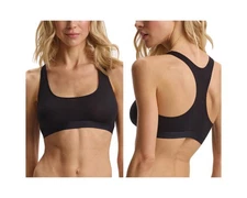 Commando Pima Cotton Blend Racerback Bralette in Black Size S