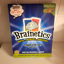 Brainetics Math - Memory Complete Set Parts 1  2 DVD'S 1-5 w Playbooks