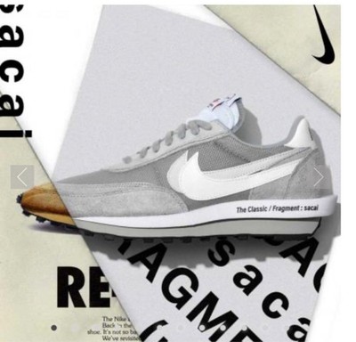 Nike LD Waffle Fragment Sakai Collab Gray 28cm SNKRS New with Box