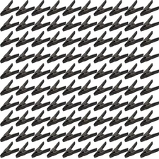 100 pcs. 2" Inch Spring Metal Clamps wholesale Bulk - All Black