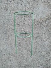 4x 4" Pierścień 10" Wysokie wsparcie roślin ogrodowych 2 pierścienie / 2 nogi Nowe ręcznie robione LI ZIELONY