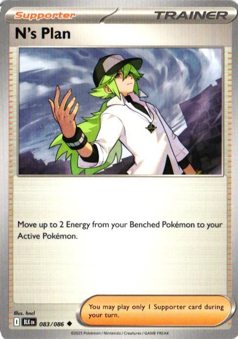 Pokemon N's Plan (83/324) Black Bolt LP