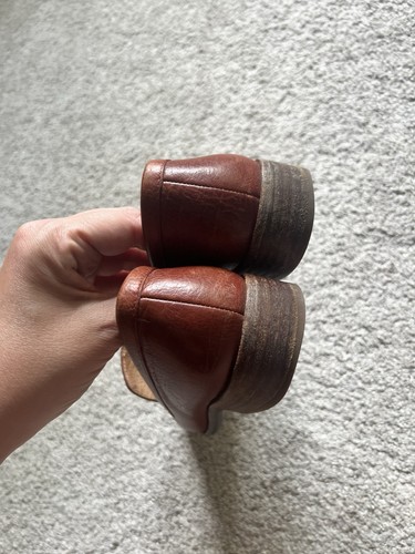 Madewell Women’s Size 7 Frances Loafer Cognac Tan Leather Flat Slip On Shoe - Picture 6 of 6