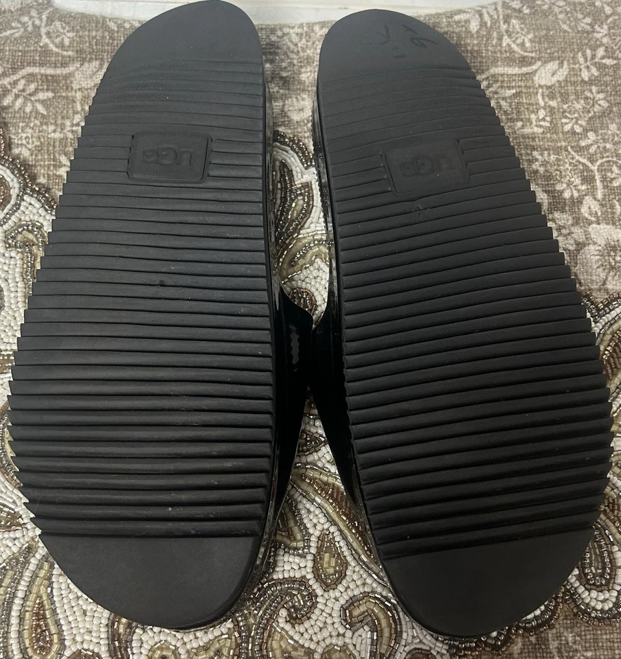 Sandalias UGG JANE CHAROL DESLIZABLES NEGRAS EE. UU. Talla 10 Foto 3 de 4