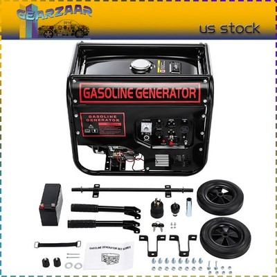 5000W Gas Inverter Generator Electric Start 274cc OHV Engine 110V 220V Dual Volt