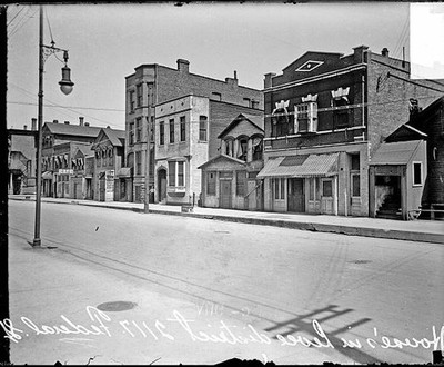 Houses On Federal Street In The Levee District Chicago Illinois 1 - Old Photo