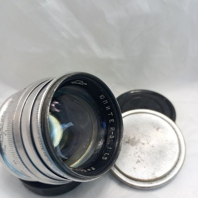 Defect! KMZ Jupiter 3 f/1.5 50 mm Lens Red P Mount M39 #5202613 Soviet Sonnar