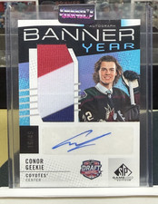 2025-26 Upper Deck SP Game Used Banner Year Draft Auto Conor Geekie /49