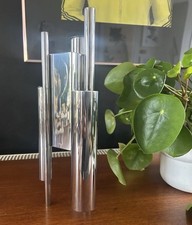 Antonio de Marco designer ‘Manhattan’ Chrome Candlestick / Vase /Sculpture piece