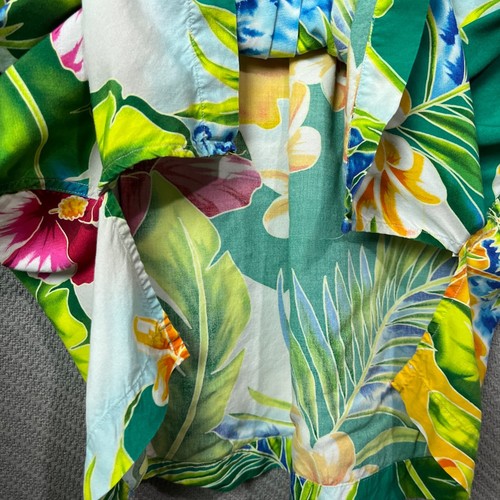 Polo Ralph Lauren Caldwell Shirt Mens L Viscose Vibrant Tropical Bloom Hawaiian - Picture 11 of 14