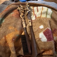 vintage horse And Jockey shoe horn and clothes brush Set