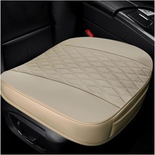 Car Front Seat Cover, 21" 22" Luxury PU Leather Auto Seat-22 21 inches-Beige