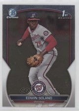2023 Bowman Chrome Prospects Edwin Solano #BCP-169 6u5